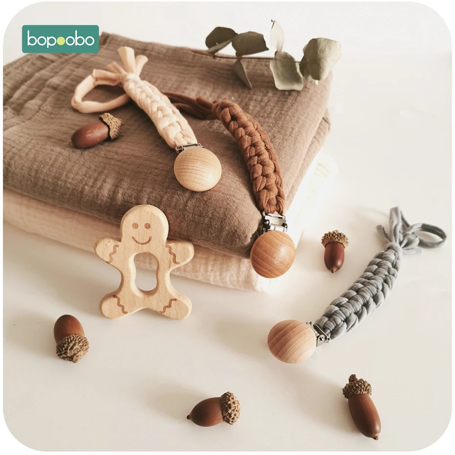 Bopoobo 1pc Baby Pacifier Clip Chain Dummy Clip Pacifier Holder Braided Clip Nipple Holder Soother Chain For Infant Baby Feeding