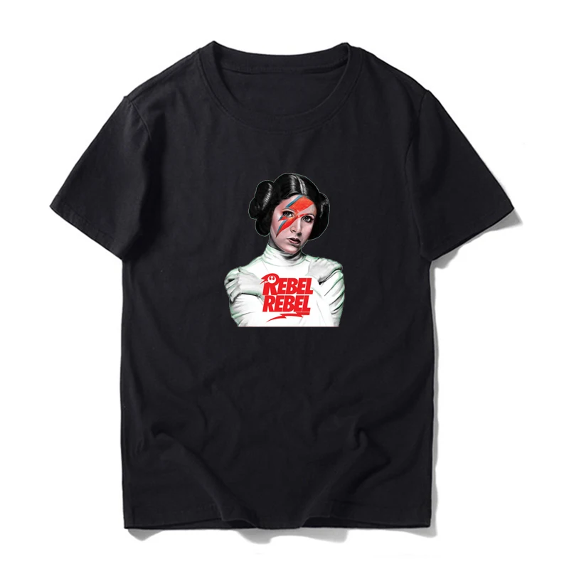 Princess Leia Rebel Men T-shirt Hip Hop Streetwear Undershirt Geek Star Wars The Neutral Programer Tops &amp Tees | Мужская одежда