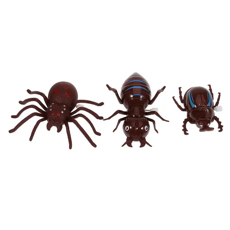 

3PCS/Set Halloween Insects Prank Toy Simulation Ant Beetle Plastic Insects Tricky Toy Set for Costume Party Christmas Gift