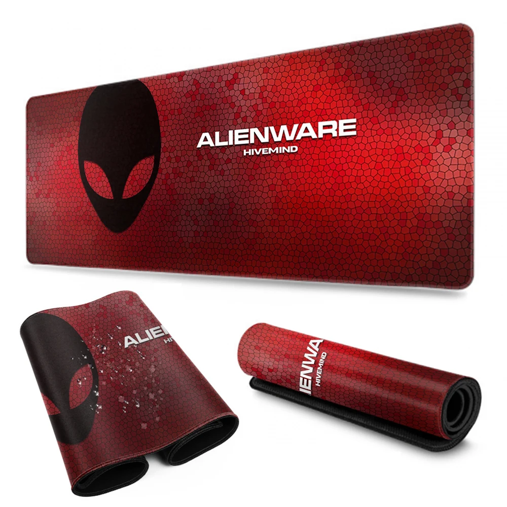 Dell Alienware Logo Mouse Pad Gamer Pc Completo Computer Large 900X400 Xxl Tappetino Da Scrivania Tastiera Accessori Da Gioco Anime Mousepad
