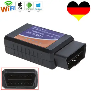 Диагностический сканер OBDII ELM 327, Wifi V1.5, автомобильный диагностический сканер PIC18F25K80, чип OBD 2, считыватель кодов автомобиля, диагностический и... Диагностический сканер OBDII ELM 327, Wifi V1.5, автомобильный диагностический сканер PIC18F25K80, чип OBD 2, считыватель кодов автомобиля, диагностический и...