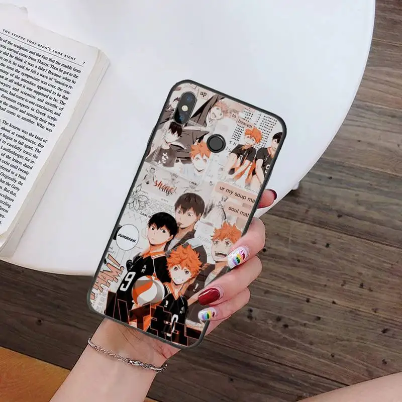 best phone cases for xiaomi haikyuu Japan anime volleyball Phone Case Cover For Xiaomi Redmi Note 4 4x 5 6 7 8 pro S2 PLUS 6A PRO funda hull coque shell xiaomi leather case color Cases For Xiaomi