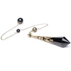 New Natural Black Obsidian Pendulums For Dowsing Reiki Chakra Healing Crystalscharms Necklace filigree Pendant 6