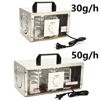 

EU 220V 30g/h 50g/h Air Ozone Generator Air Purifier Sterilizer Ozonator Portable Ozonizer Cleaner Sterilizer With Timing Switch