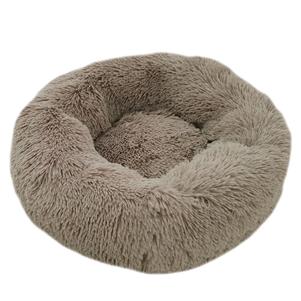 Синий Pet плюшевый пончик Cuddler кошки кровать теплый мягкий утолщенный усиленный коврик для собак и щенков Подушка YU-Home - Цвет: Синий