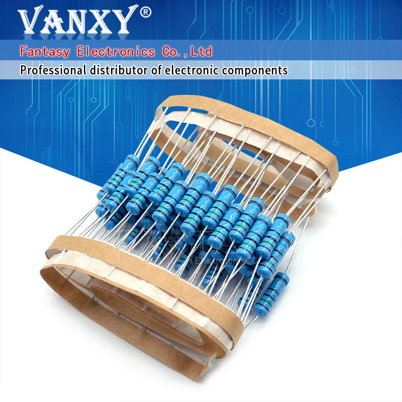 20pcs 3.9 ohm 2W 3.9R 3R9 Metal film resistor | Электронные компоненты и принадлежности