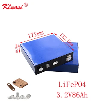 

KLUOSI 3.2V 86Ah LiFePO4 Battery FOR 4S/8S/12S/16S/20S/24S 12V/24V/36V/48V/60V/72V Battery Pack EV Marine RV Golf US EU TAX FREE