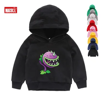 

Kids Winter Long Sleeves Hoodies Sweatshirts Kid Game Plants Vs Zombies Print Hoodies Boy Tops Long Sleeves Sweatshirts 2T-8T