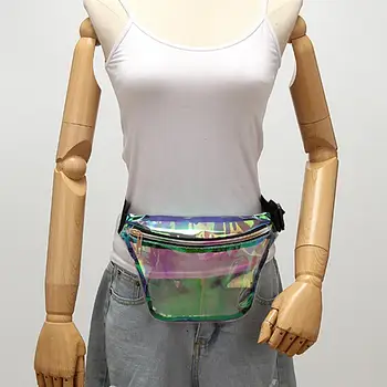 

Dazzle Women Clear Colorful Crossbody Shoulder Pouch Chest Waist Bag Fanny Pack