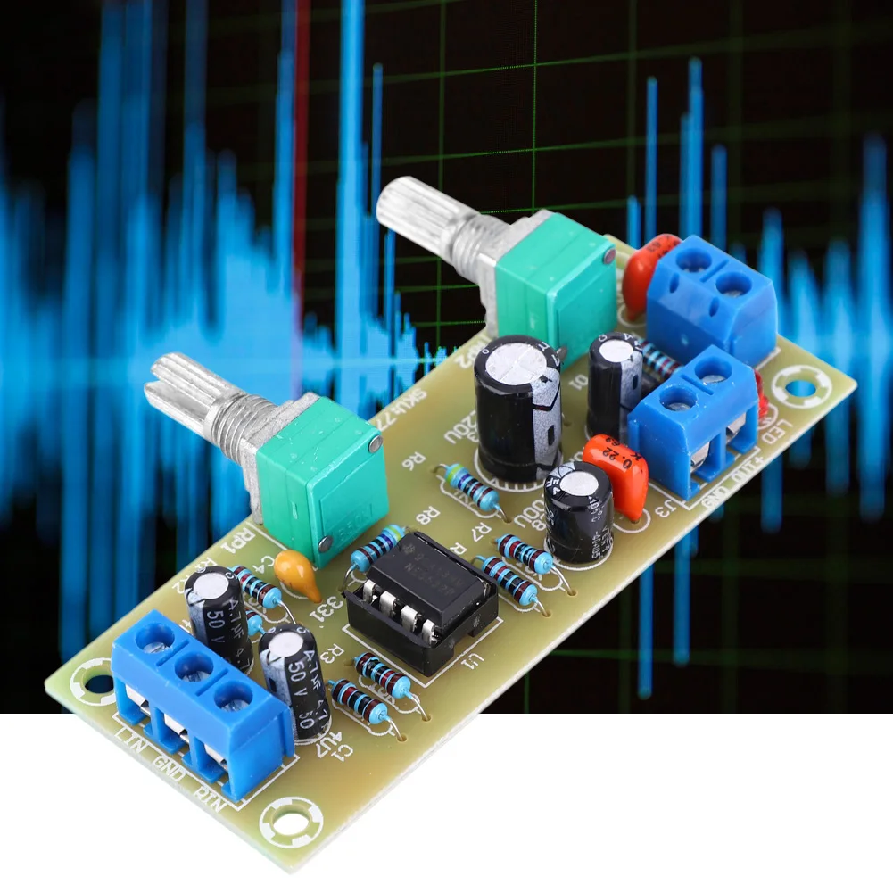 New Low Pass Filter Subwoofer Volume Control Preamp Amplifier Board