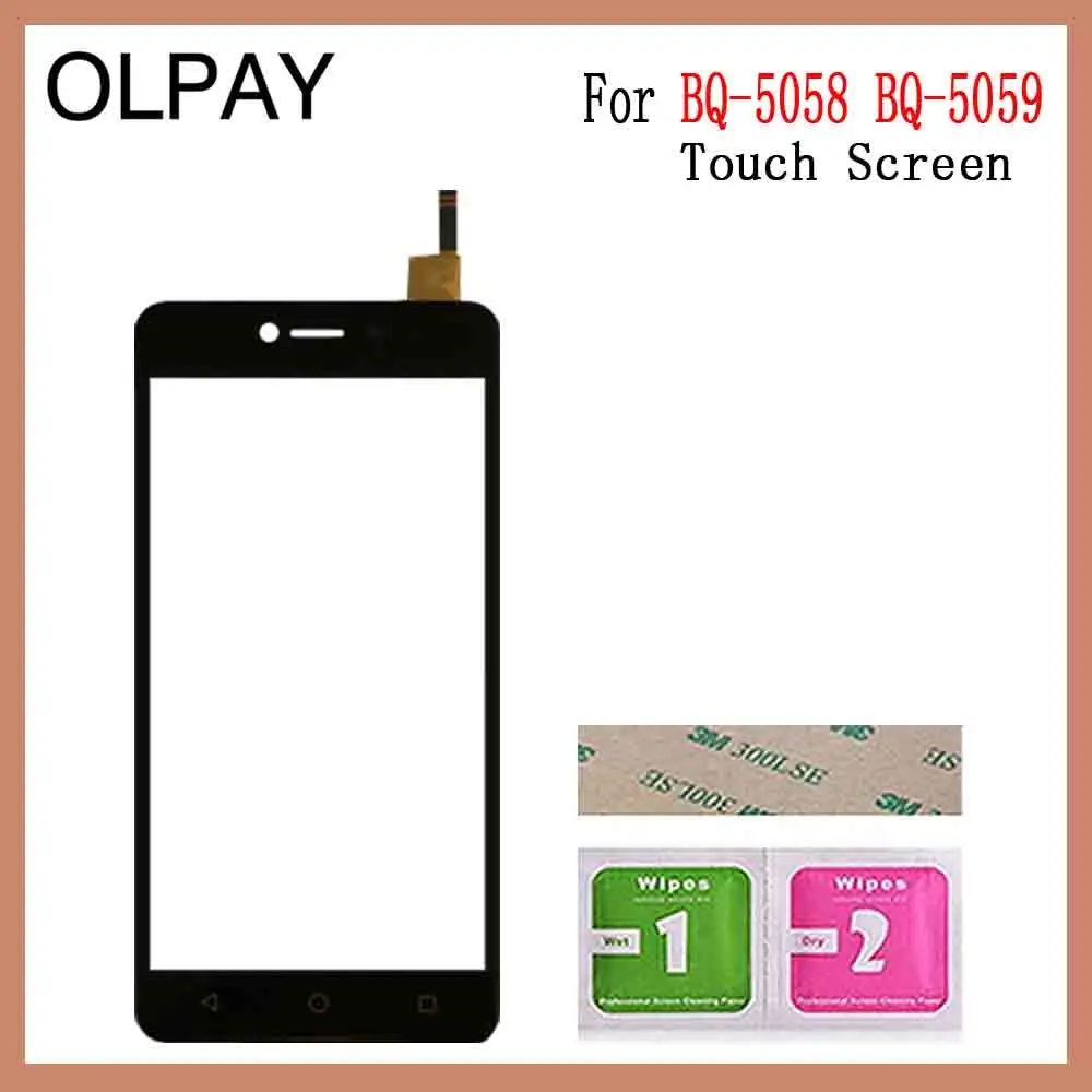 OLPAY 5,0 ''мобильный телефон для BQ-5059 BQ 5059 BQ5059 сенсорный экран дигитайзер Сенсорная панель Сенсорный экран сенсор переднее стекло