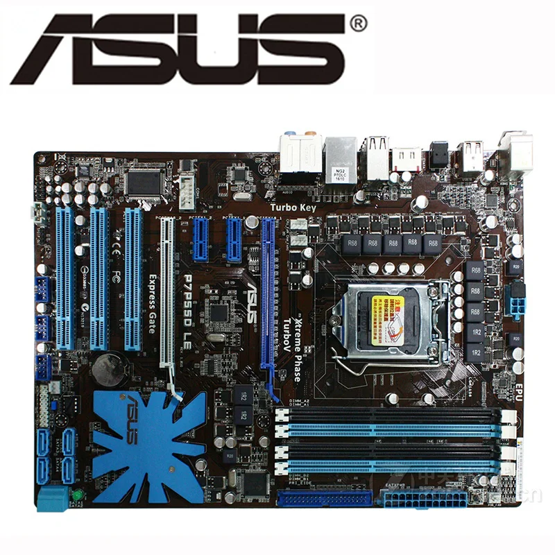 ASUS P7P55D Motherboard Chipset Intel P55 LGA1156 DDR3 With a I/O 
