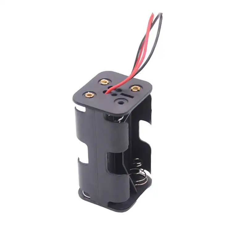 

15pcs/lot MasterFire Plastic 4 x 1.5V AA Battery Holder 4 Slots 6V AA Batteries Storage Box Case Dual Layers With Wire Lead