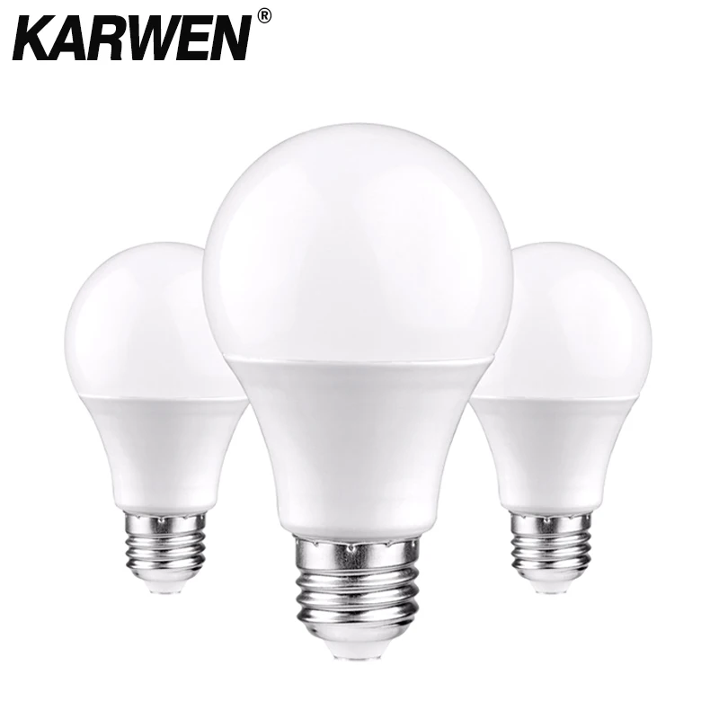 Светодиодные лампы KARWEN E27 E14 светильник 220 В 3/6/9/12/15/18/20 Вт|Светодиодные и трубки| |