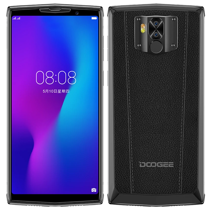 DOOGEE N100 NFC 10000 мАч Android 9,0 мобильный телефон 4 Гб+ 64 Гб 5,99 ''FHD+ дисплей Helio P23 MT6763 Восьмиядерный 21MP 4G смартфон