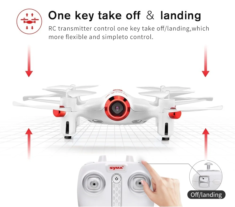 Мини Дрон SYMA X20W Квадрокоптер 2 4G 4CH 6 aixs Gyro с FPV в режиме реального времени