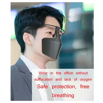 

TiOODRE Dust-Proof Face Shield Breathable Plastic Protecting Mouth Cover Cycling Respirator Mouth Muffle Respirator Pad