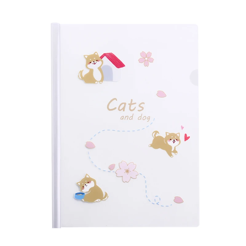 

A4 Cute transparent resume report cover sliding bar binder folder filing file holder office school organizer storage stationery
