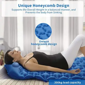 

Moisture-proof Nylon Sleeping Pad Excellent Craftsmanship Well Durability Cushion Inflatable Air Mattress Camping Mat