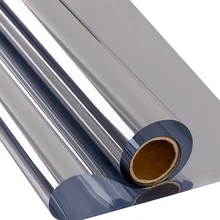 6/8/10 Meter Eine Möglichkeit Fenster Film Reflektierende Silber Spiegel Fenster Tönung Selbst-Adhesive Aufkleber Glas Film für hause Privatsphäre Schutz