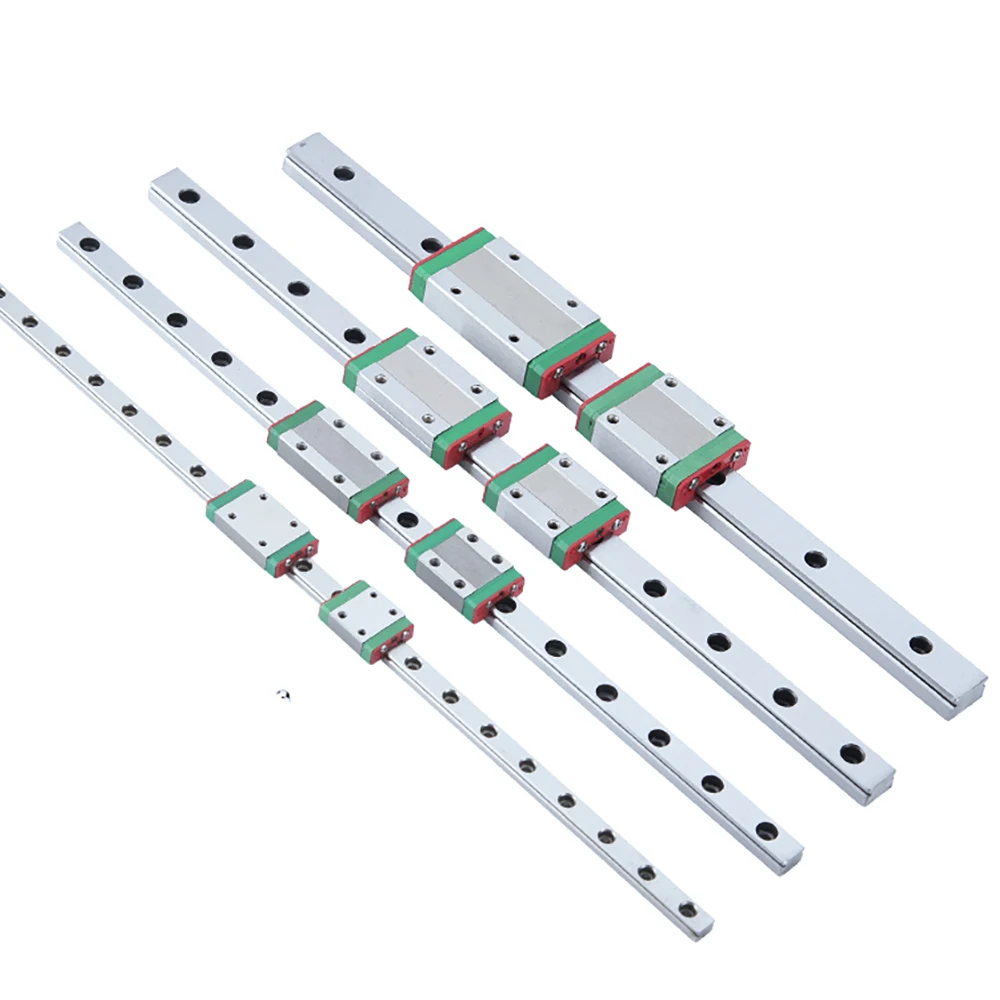 Миниатюрная линейная направляющая MGN7 MGN12 MGN15 MGN9 100 300 500 550 мм 2 шт. + 4 MGN9H для ЧПУ
