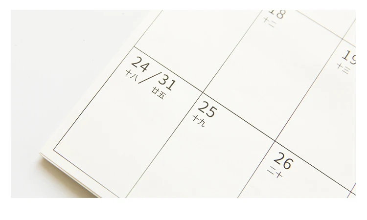 PHANTACi блок ГОД ПЛАНИРОВЩИК ежедневный план настенный бумажный календарь с 2 листами EVA марка наклейки для офиса школы дома