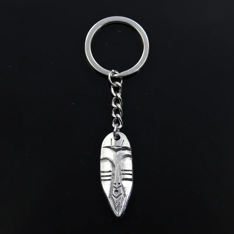 Горячая Мода Tiki Tribal Mask Dagger 40x15 мм подвеска 30 брелок серебряного цвета мужской