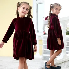 Новые весенние платья для маленьких девочек детская одежда для свадьбы, дня рождения Удобные Свободные платья принцессы Vestidos для детей 6, 8, 10, 12 лет