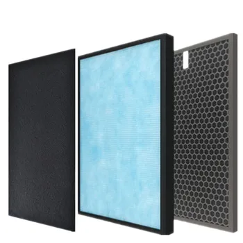 

1 set (3pcs) FZ-280HFS Air purifier filter HEPA activated carbon for Sharp KC-W280SW KC-B70 KC-Z280SW KC-100SR KI-AX70 KI-DX70
