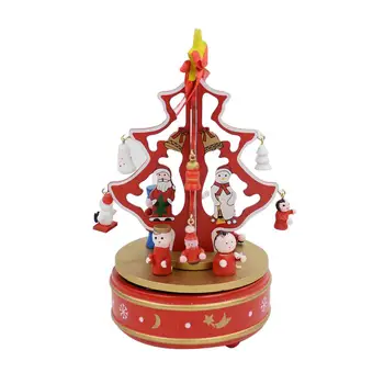 

Wood Christmas Tree Music Box Handmade Gift Decoration