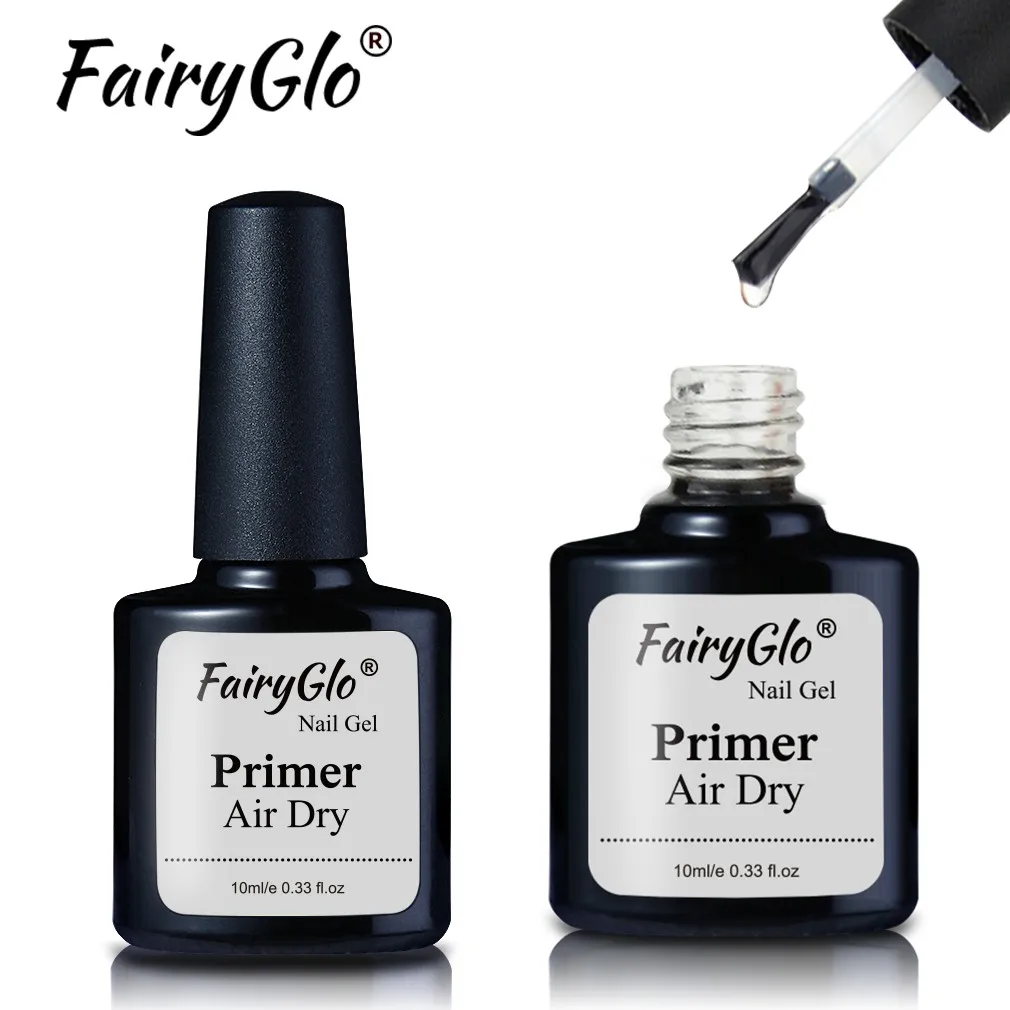 Primer FairyGlo 10 мл Алмазный Гель-лак стойкий гель для ногтей с блестками лак нужно базовое верхнее покрытие впитываемый Гель-лак для ногтей - Цвет: Primer