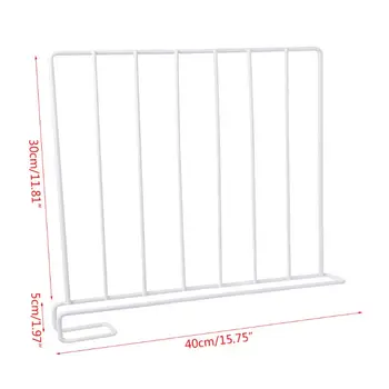 

2020 New Closet Shelf Dividers Wardrobe Partition Shelves Divider Clothes Shelving Storage Organizer Rack Clapboard 16x12in