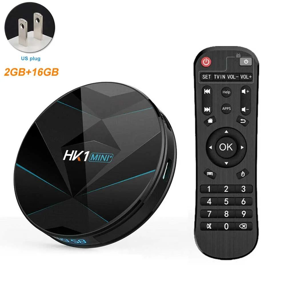 HK1 мини RK3318 4K HD Smart tv BOX Android 9,0 2 Гб ram 16 Гб rom 2,4G 5G wifi медиаплеер Google Assistant мини-приставка