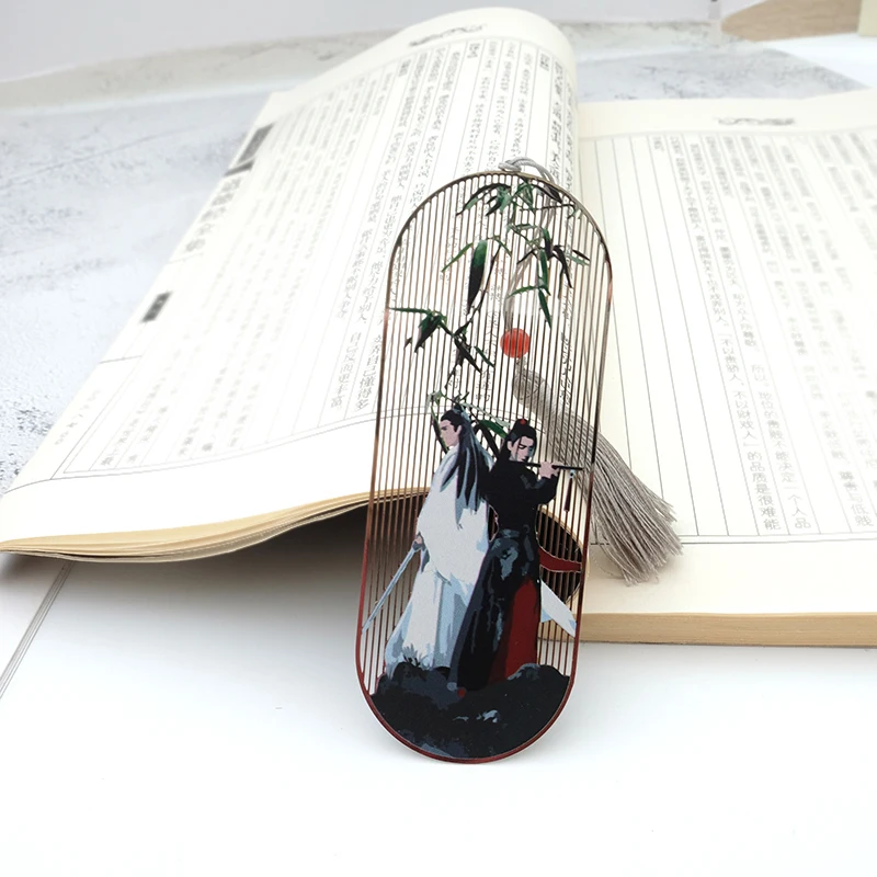 1 шт. Творческий Грандмастер демонического культивирования Wei Wuxian Prop Untamed бамбуковая Закладка Косплей декор для женщин мужчин подарок - Цвет: 1PCS