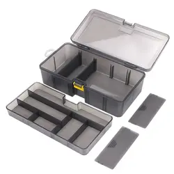 Multi-division Dual Layer Tool Storage Box Multifunctional Organize Fishing Lure New 2020