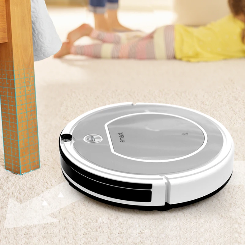 Fmart Robot Vacuum Cleaner ZJ-T1 Dry Cleaning for Pet Hair Hard Floor 800pa Suction Auto Recharge Vacuum Cleaner for Home