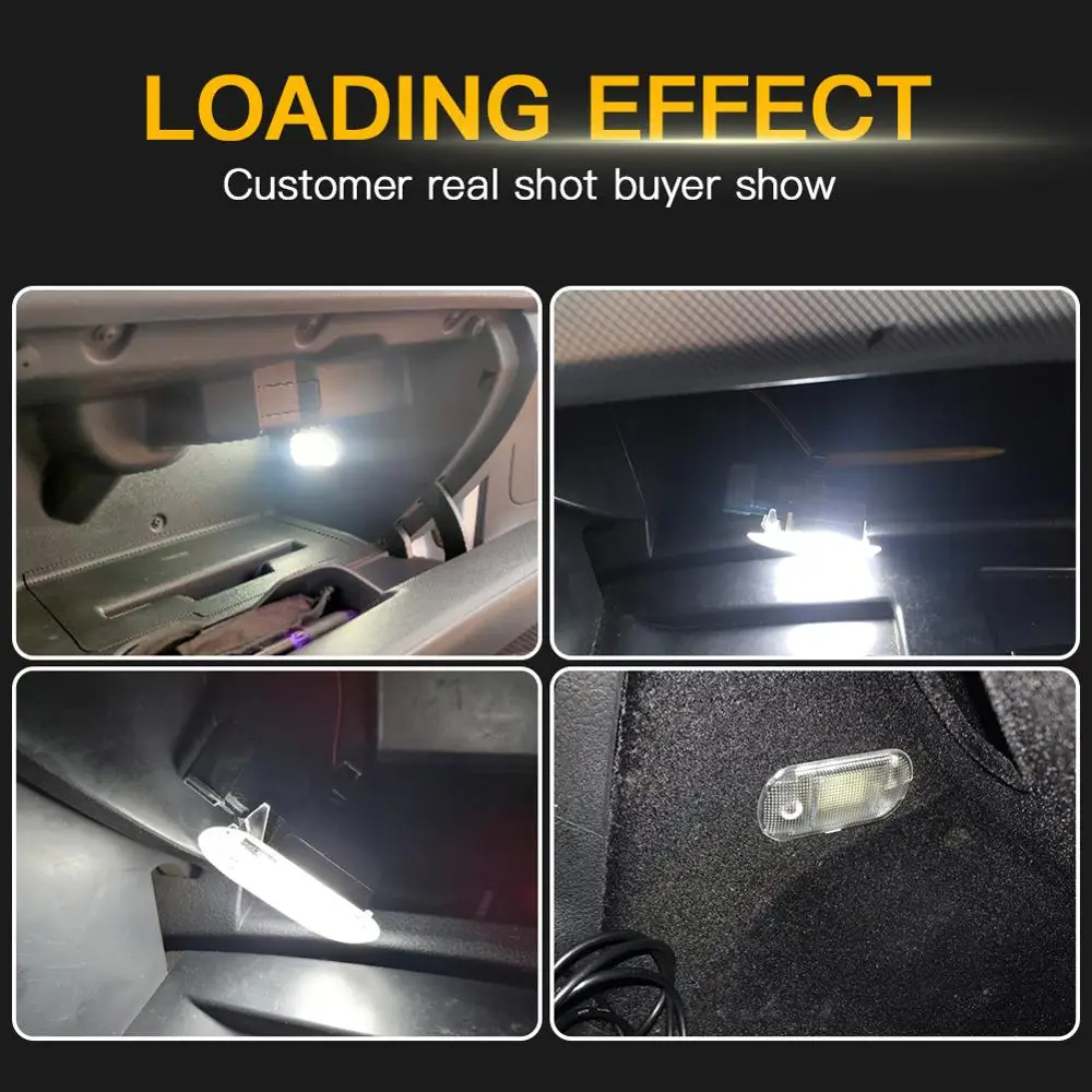 LED Courtesy Light 1pcs LED Car Glove Box Light Storage Compartment Light for VW Golf Mk4 Bora Touran Toua-reg Caddy for Skoda Fabia Octavia Superb