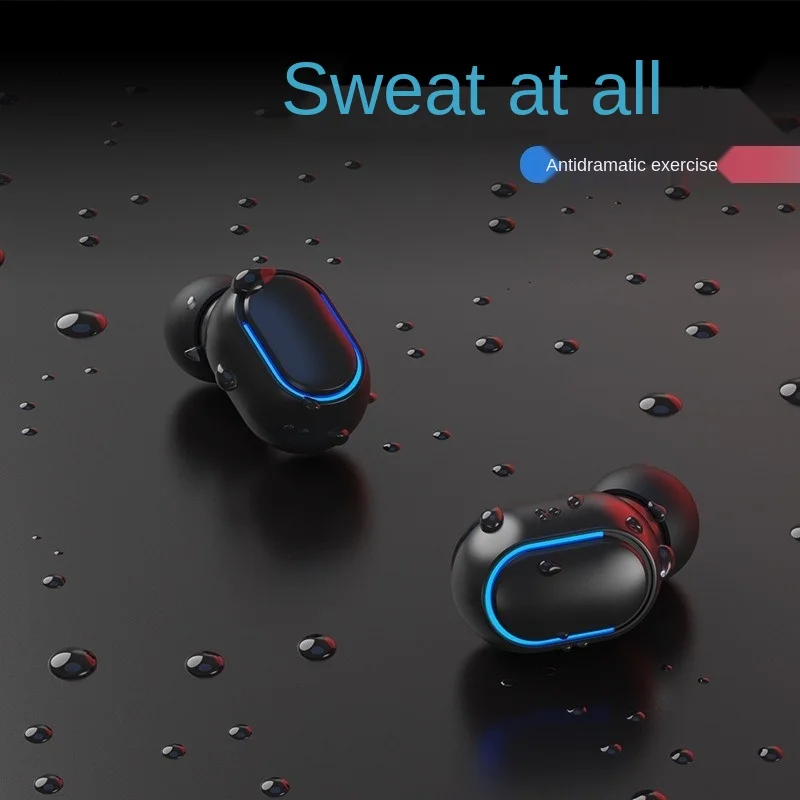 free shipping Bluetooth headset Digital display Tws5 0 binaural Wireless portable charging box Automatic matching after startup