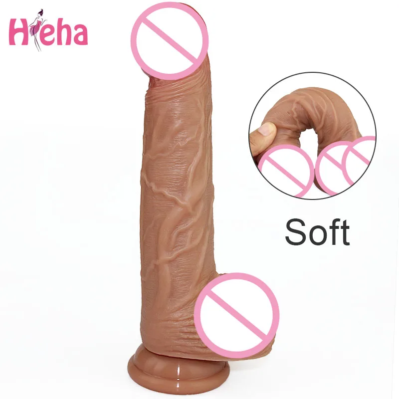 

Soft Silicone Realistic Dildo Skin Feeling Huge Big Penis with Suction Cup Dildos Sex Toys for Woman Strapon Female Masturbation