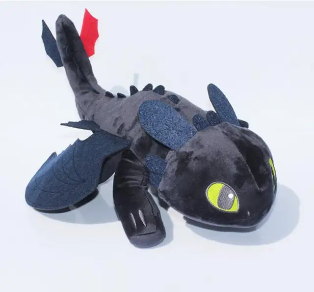 10pc/lot 25cm/30cm How To Train Your Dragon White Black Toothless