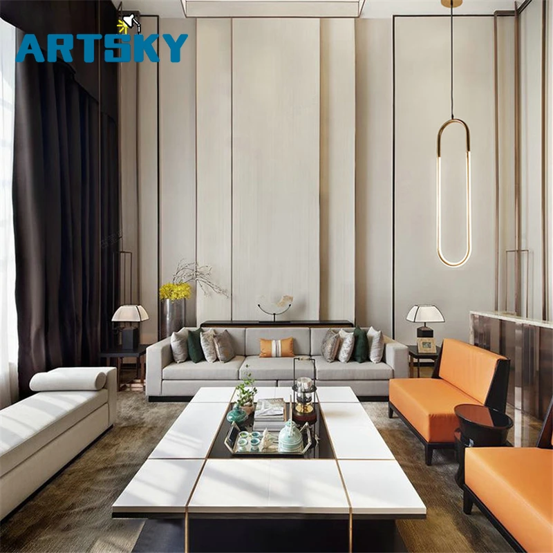 

Modern U-shaped Energy-saving Decorative Single Hanging Pendant Light for Bar Study Living Room