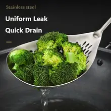 

304 Stainless Steel Kitchen Household Hot Pot Draining High Quality Noodle Spoon Deep Frying Filter Large Colander Kitchen Tool