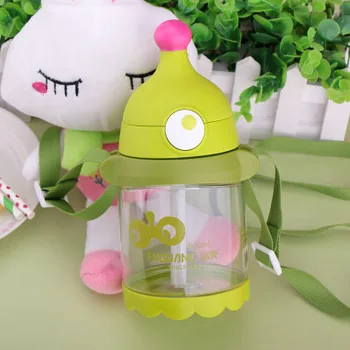 

500ml Straw Plastic Cute Water Bottles Kids Portable Durable Personalized Creativity Botellas Para Agua Tea Equipment EC50SH