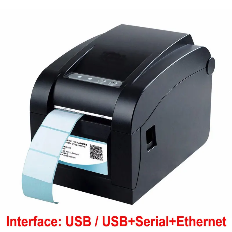 350BM Xprinter 3 INCH (80MM) Thermal Barcode Label printer Sticker Printer  QR Code Thermal printer Milk Tea Shop