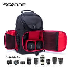 Водонепроницаемый рюкзак для камеры, противоугонная Противоударная сумка для переноски в путешествии, Сумка для DSLR камеры, штатив для объектива, видео светильник, подставка