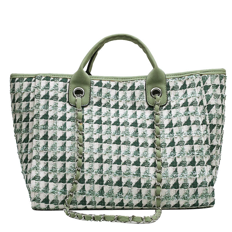 Женская сумка, сумка для покупок, Европейская и американская мода, большая вместительность, новинка, женская сумка на плечо на цепочке, сумочка