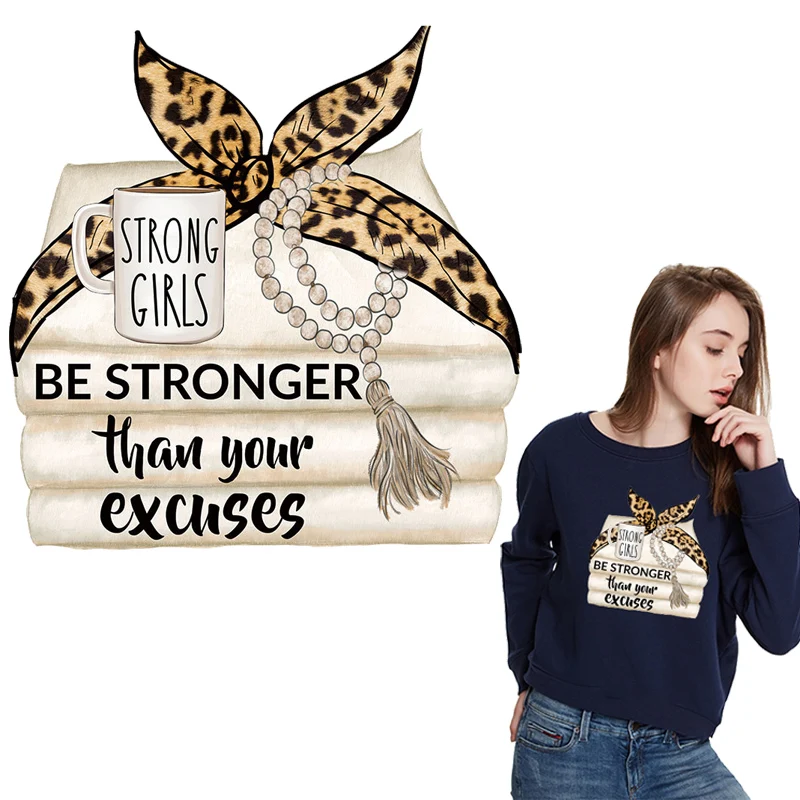 Fashion girls Stickers Trend Patches On Clothes Thermal Iron Transfers For Clothing diy DIY Heat Transfer | Дом и сад