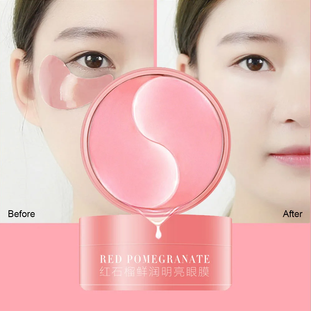 

Red Pomegranate Collagen Eye Masks 60pcs Anti-Puffines Aging Moisturizing Sleep Patch Eye Bag Remove Dark Circles Eye Skin Care