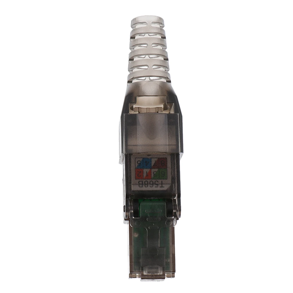 1Pcs Cat6A Metal RJ45 Plug Connector ftp 8P8C Modular Network Plug Connector