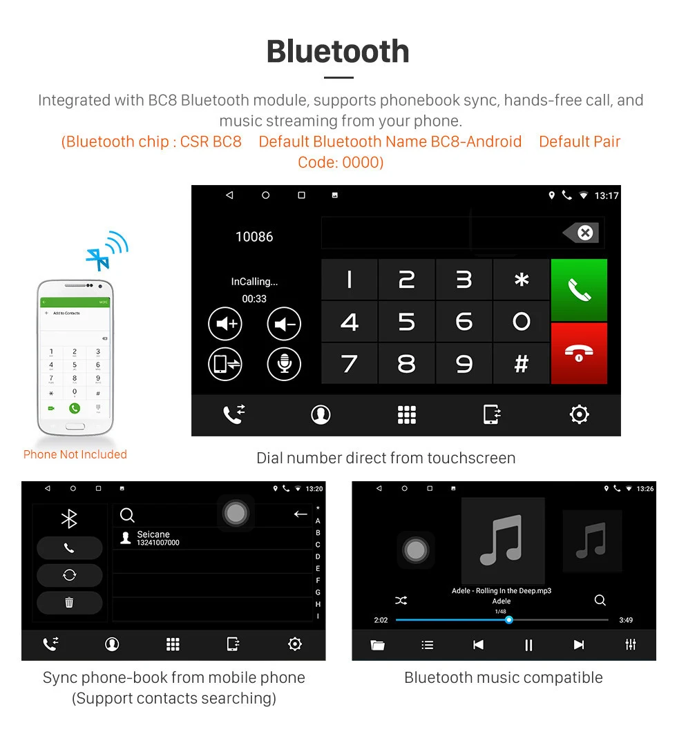 Best Seicane Android 9.0 9 inch Car GPS Auto Radio Unit Player for 2006-2012 Suzuki SX4 with RDS Steering Wheel Control 7